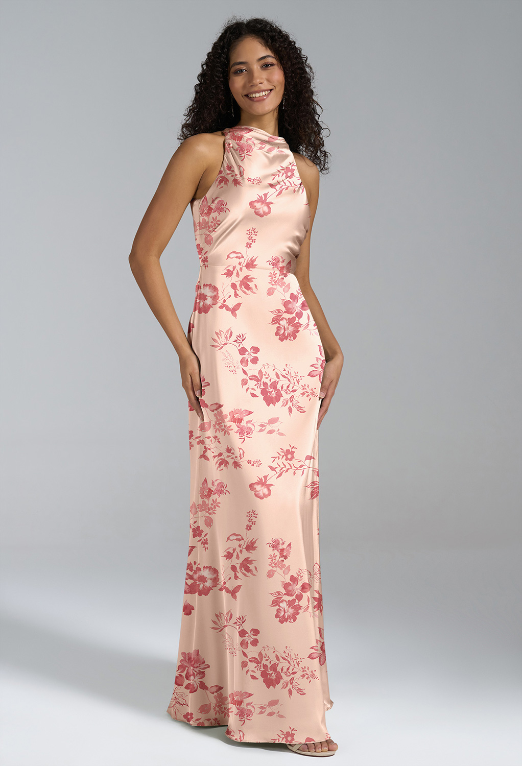 AW Xanthe Pink Cherry Blossom  Fall Wedding Guest Dresses